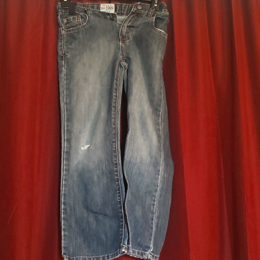 Boys, size 7 adjustable waist jean.